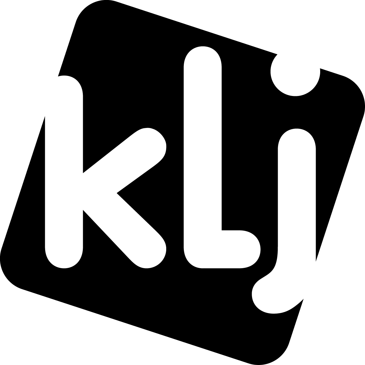 klj logo zwart wit